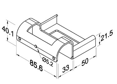 Szyna rolkowa R-80BH31 — rysunek techniczny