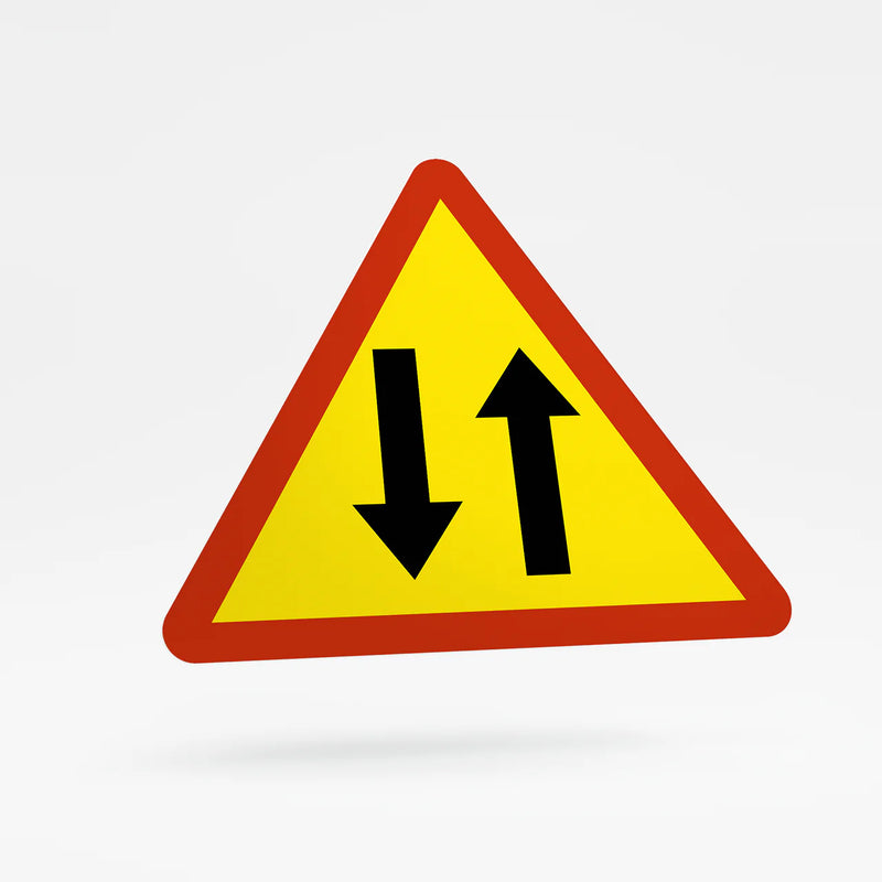 Road sign - two-way traffic