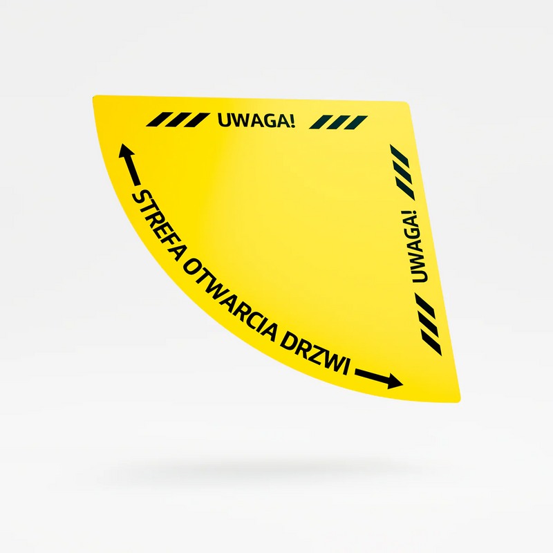 Door opening zone - special sign