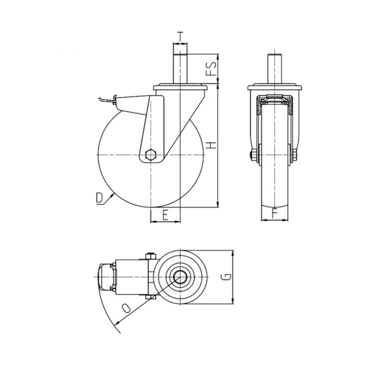 TR-61-SRC-FR — rysunek techniczny