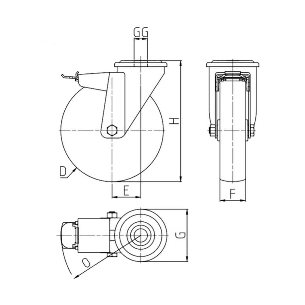 TR-61-SRF-NL-FRA — rysunek techniczny