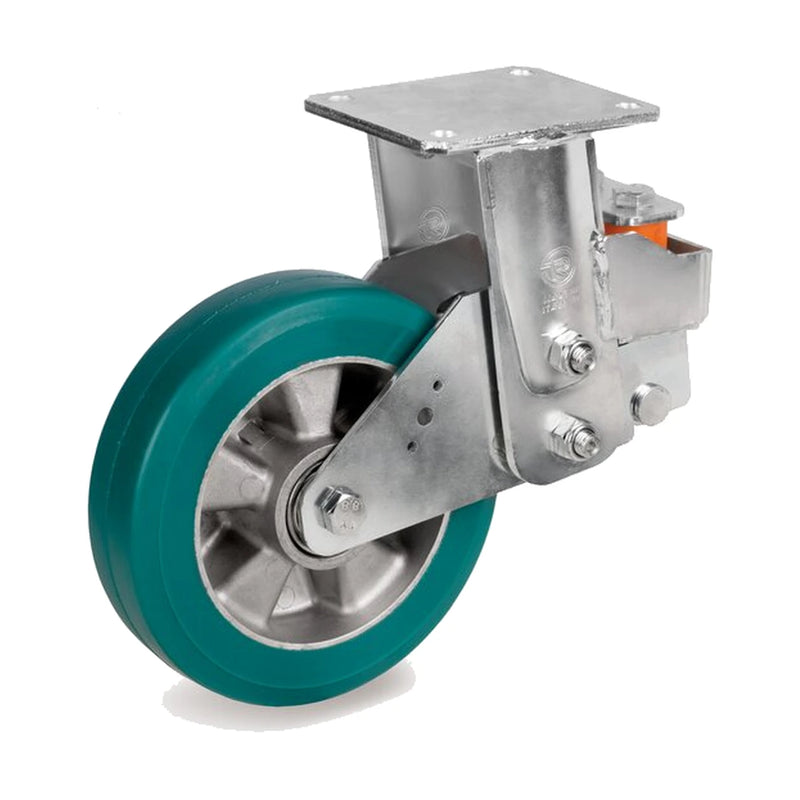 Bockrolle mit Platte und einem Rad aus TR-Roll-Polyurethan TR-62AL-SF-MOL