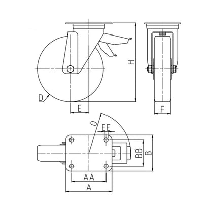 TR-62GH-SRP-PT-FR-REG — rysunek techniczny