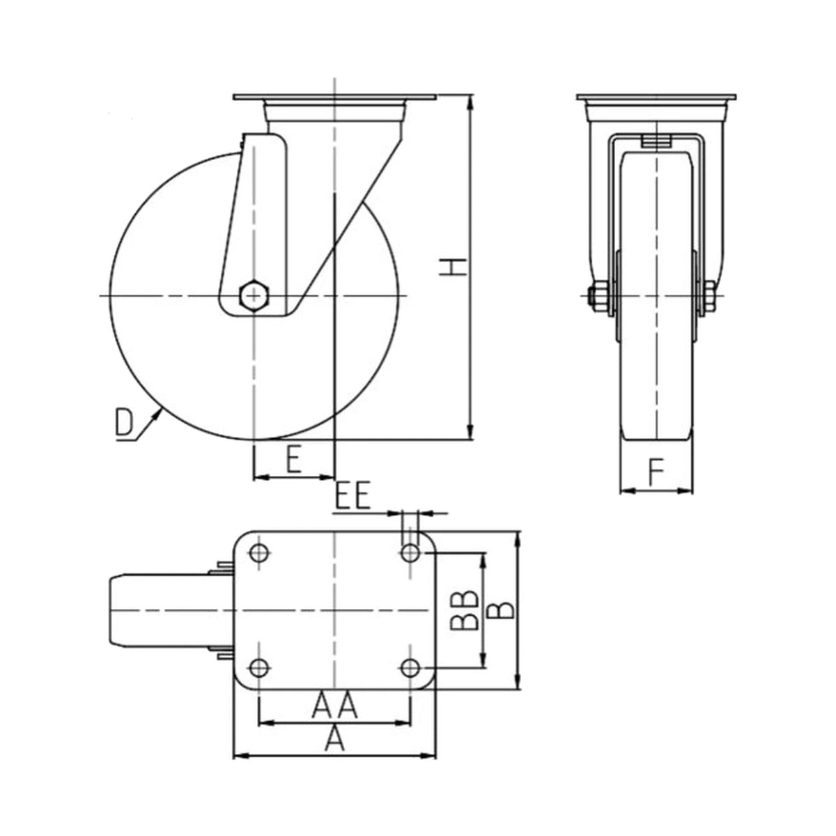 TR-62NY-SRP-M — rysunek techniczny