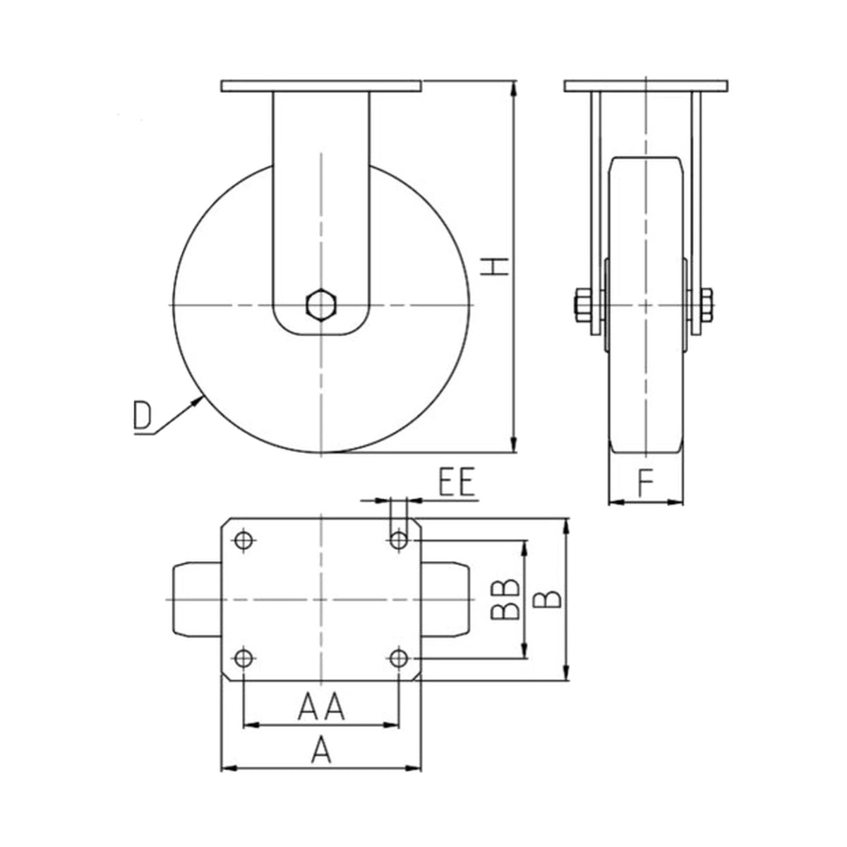TR-64-SF-EP — rysunek techniczny