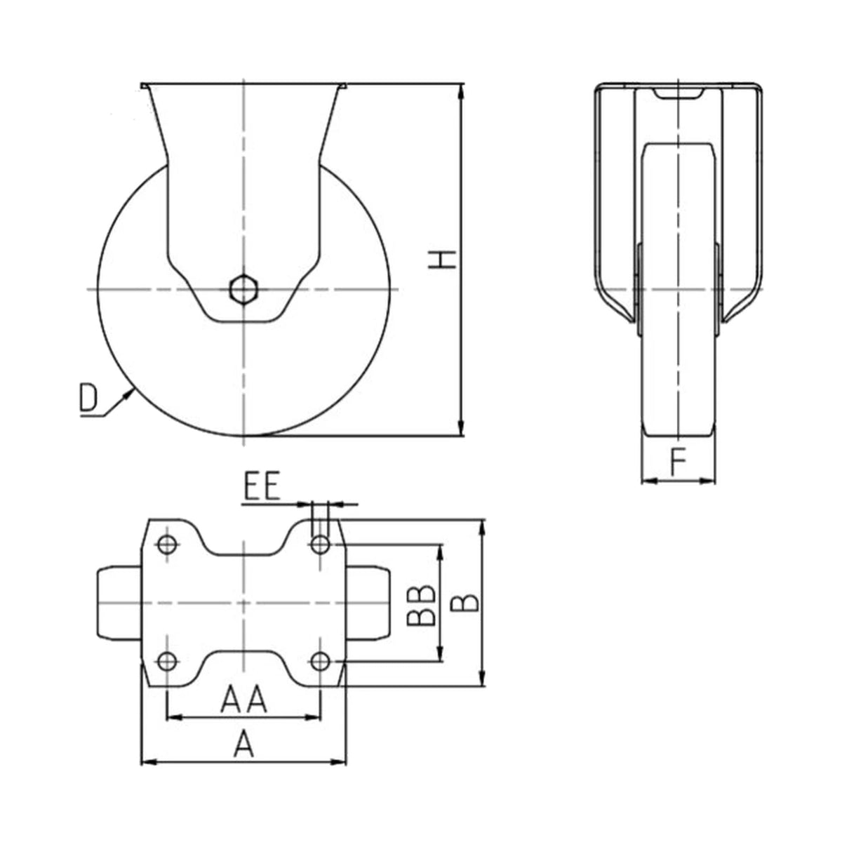 TR-65HT-SF-P — rysunek techniczny