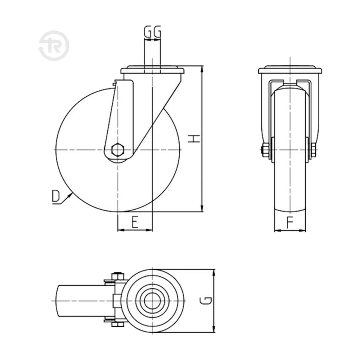 TR-71-SR-FP — rysunek techniczny