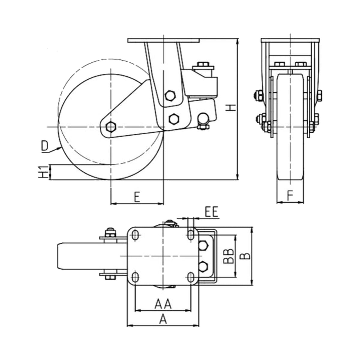 TR-72AL-SF-MOL — rysunek techniczny