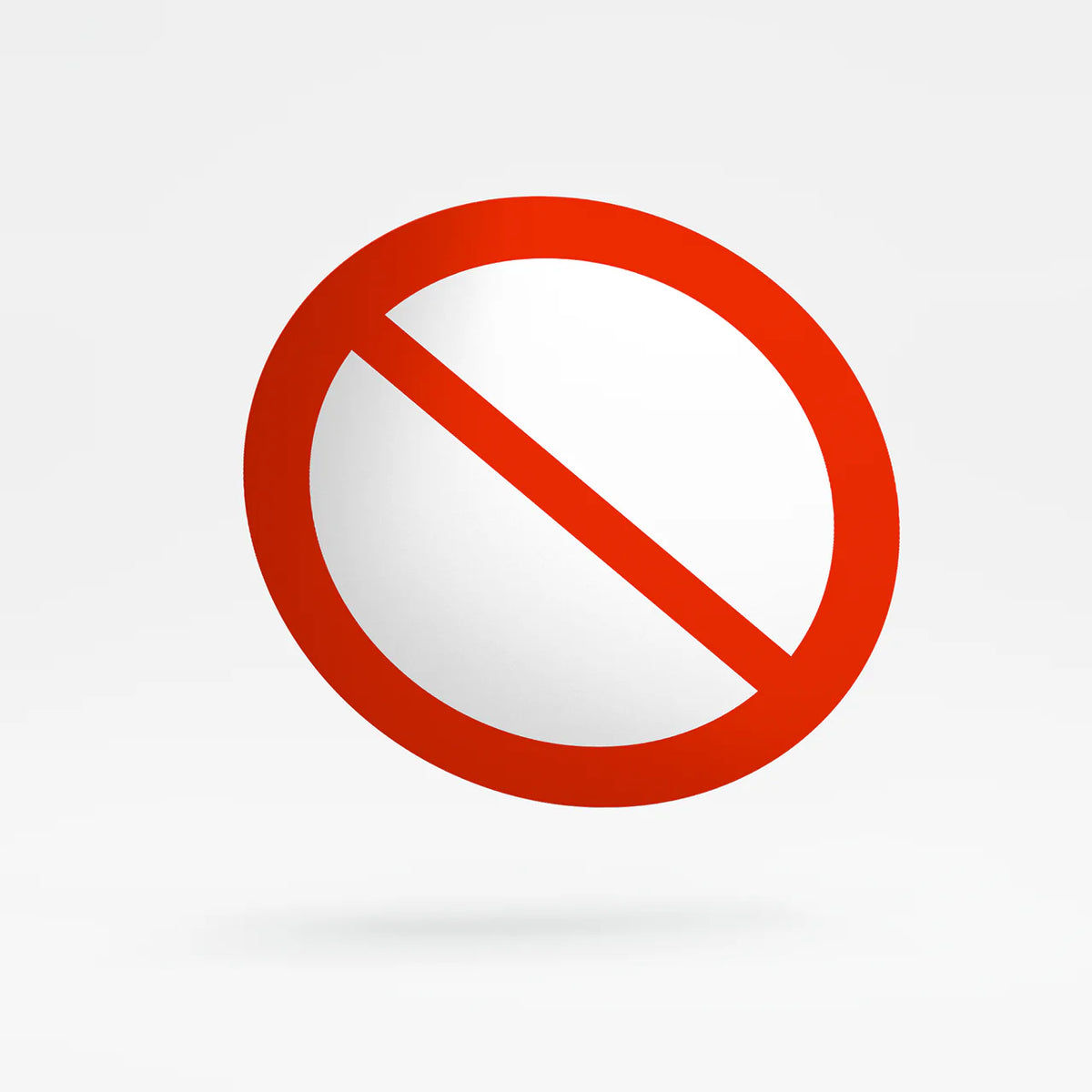 Prohibition Sign - No Traffic