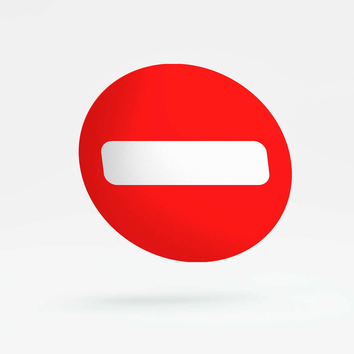 Prohibition sign - no entry for vehicles