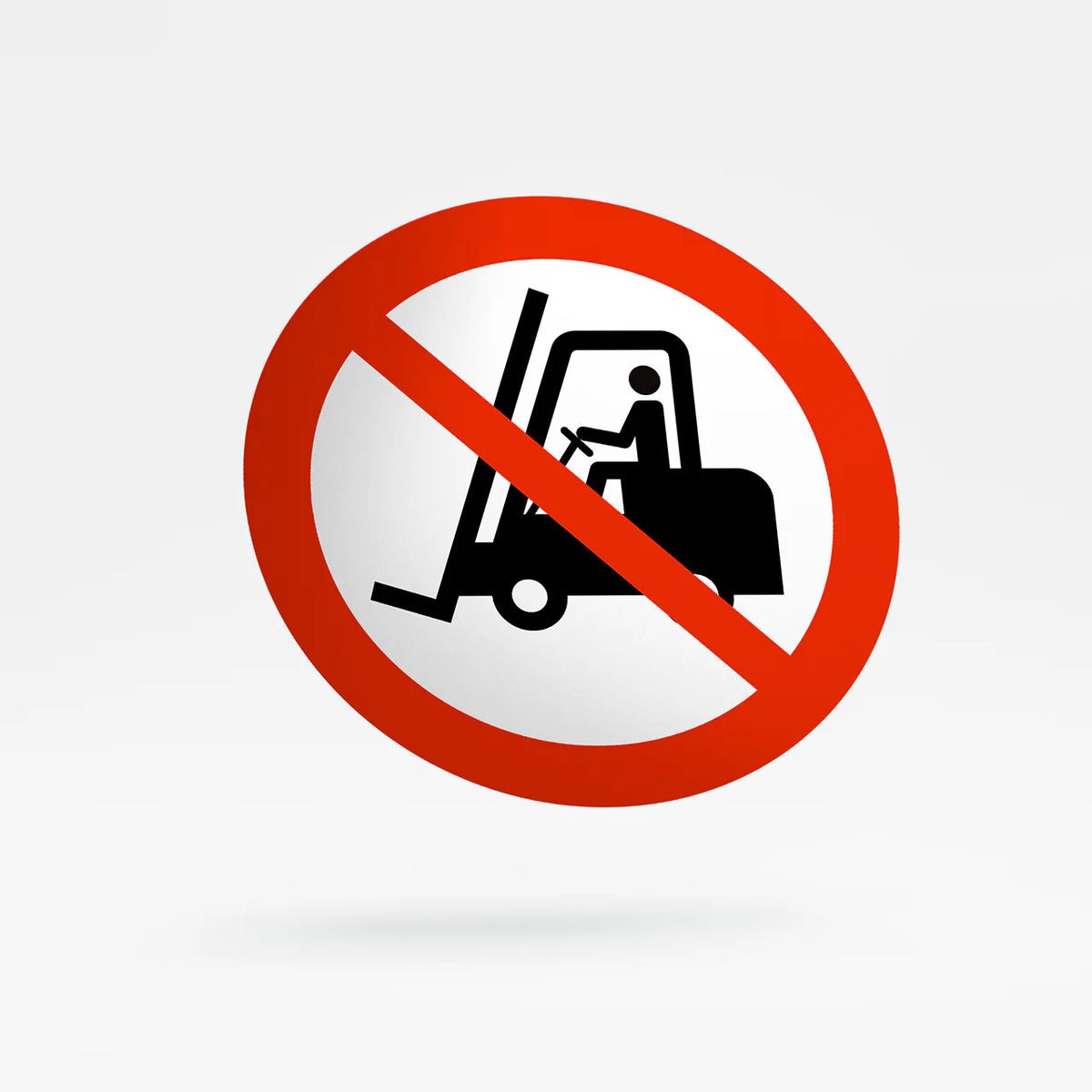 Prohibition sign - no forklift trucks