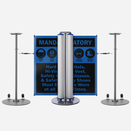 ZonePro® Dual Mobile Stanchion