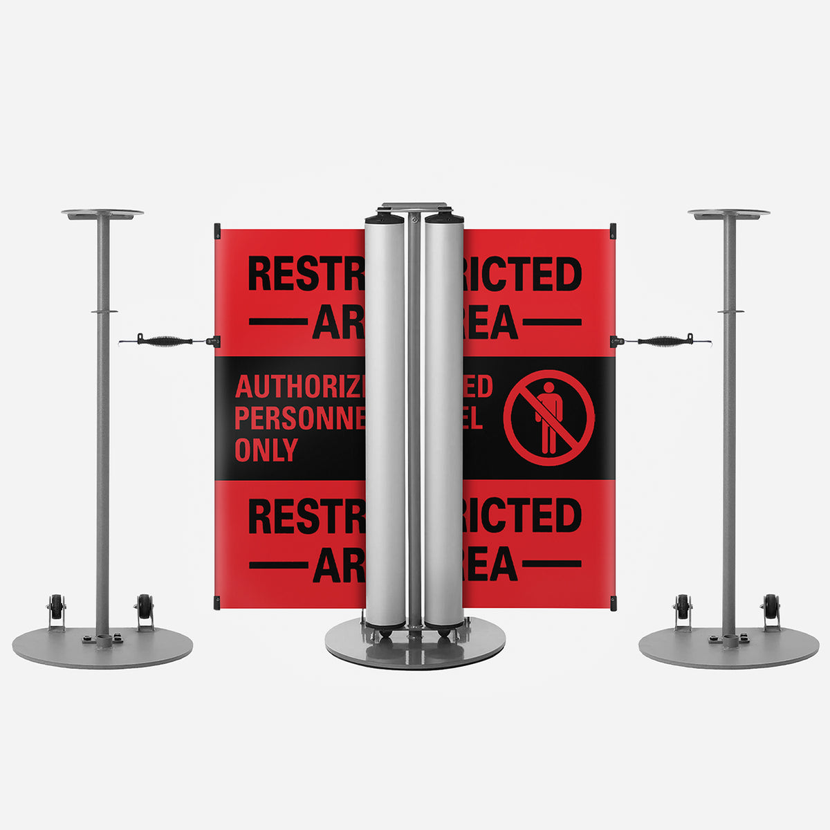 ZonePro® Dual Mobile Stanchion