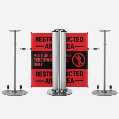 ZonePro® Dual Mobile Stanchion