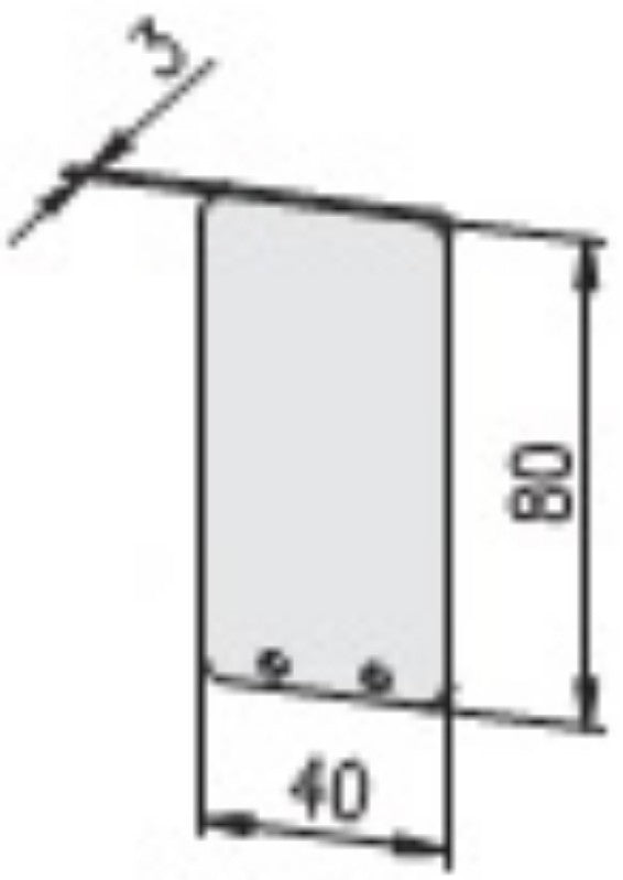 Kanał kablowy E 40x80 — widok 3