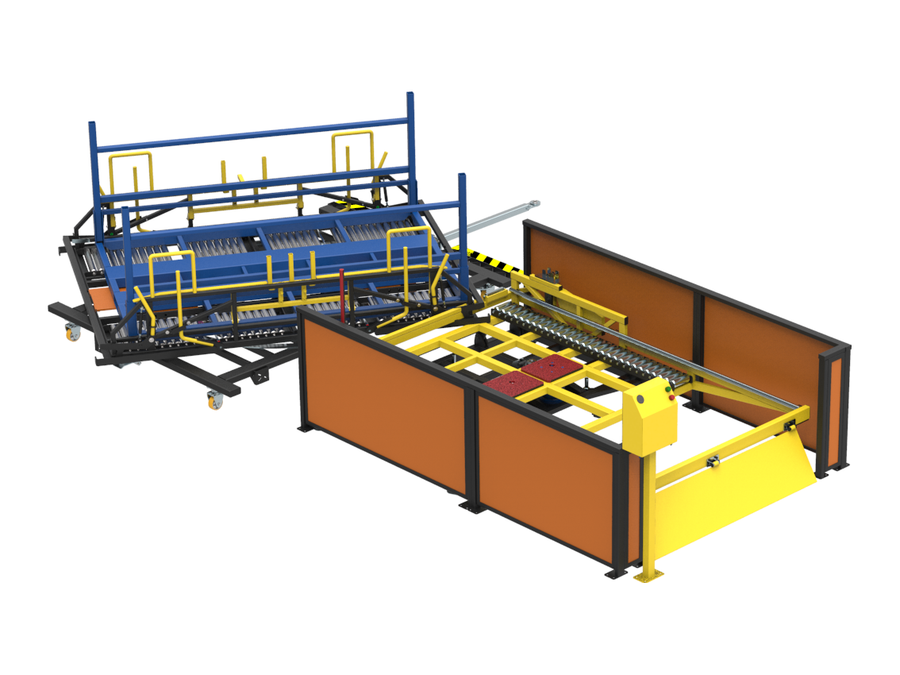 Roller turntable for manual full-for-empty exchange