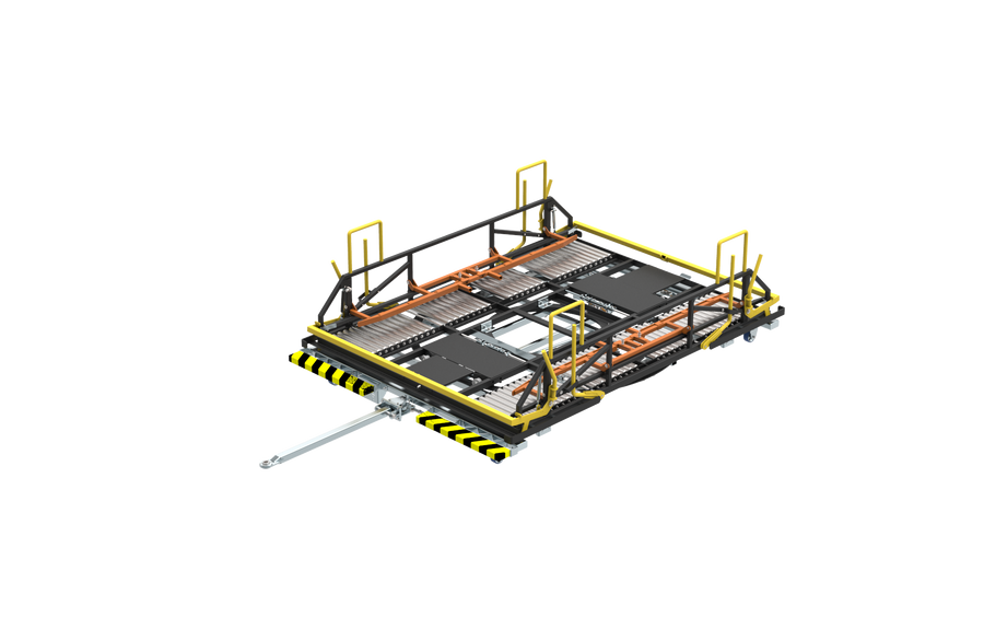 Roller turntable for manual full-for-empty exchange