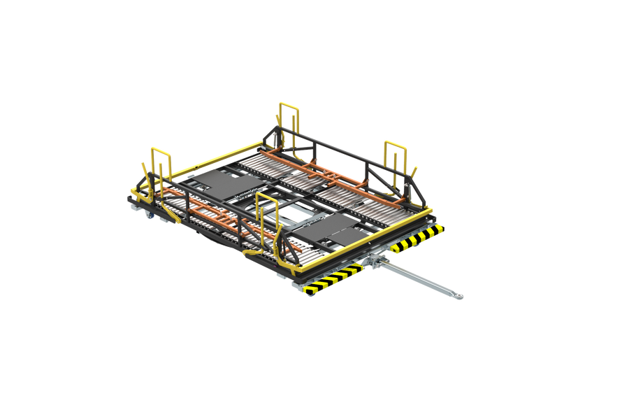 Roller turntable for manual full-for-empty exchange