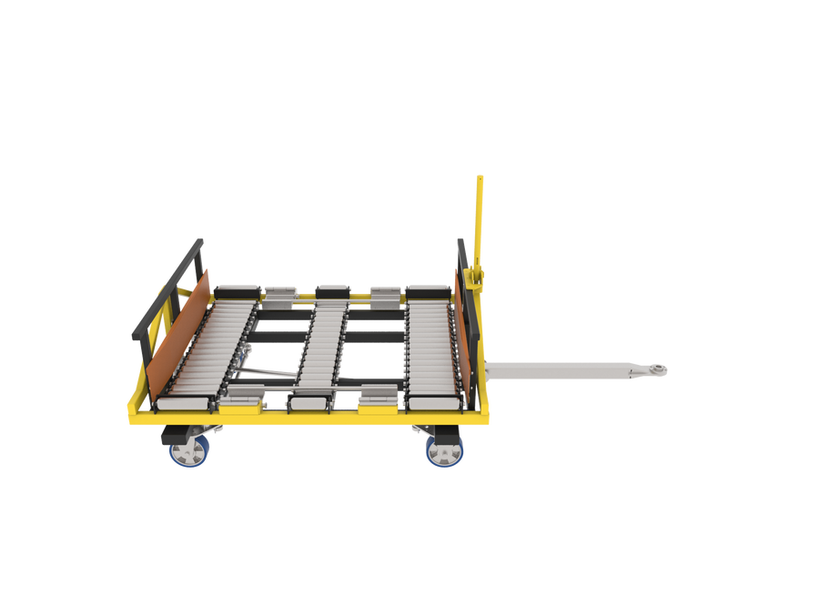 Manual three-position roller platform